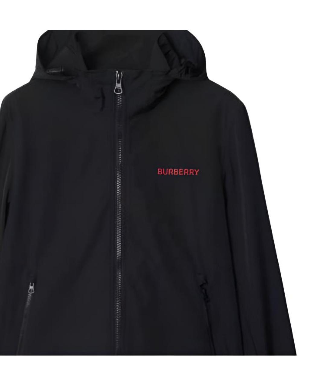 BURBERRY Черный пуховик, фото 2