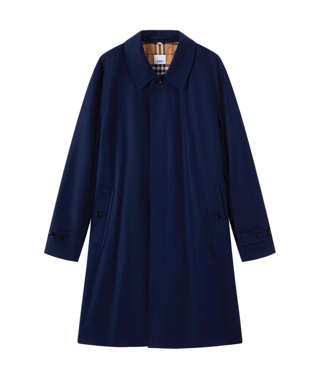 BURBERRY Темно-синий тренч / плащ, фото 1