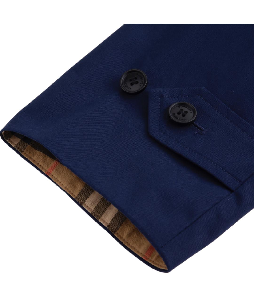 BURBERRY Темно-синий тренч / плащ, фото 5