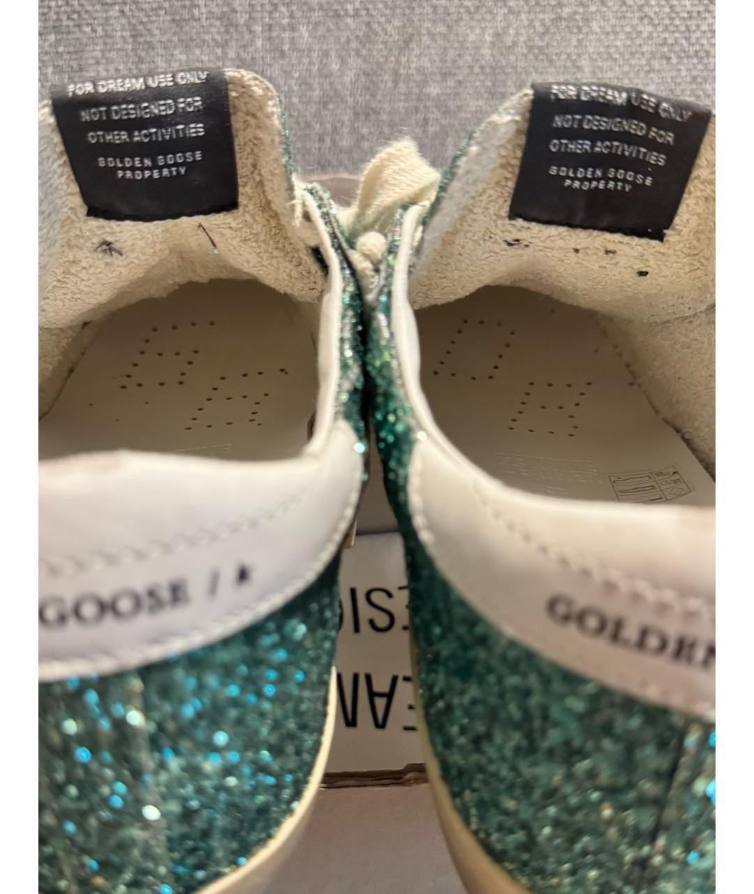 GOLDEN GOOSE DELUXE BRAND Зеленые кеды, фото 4