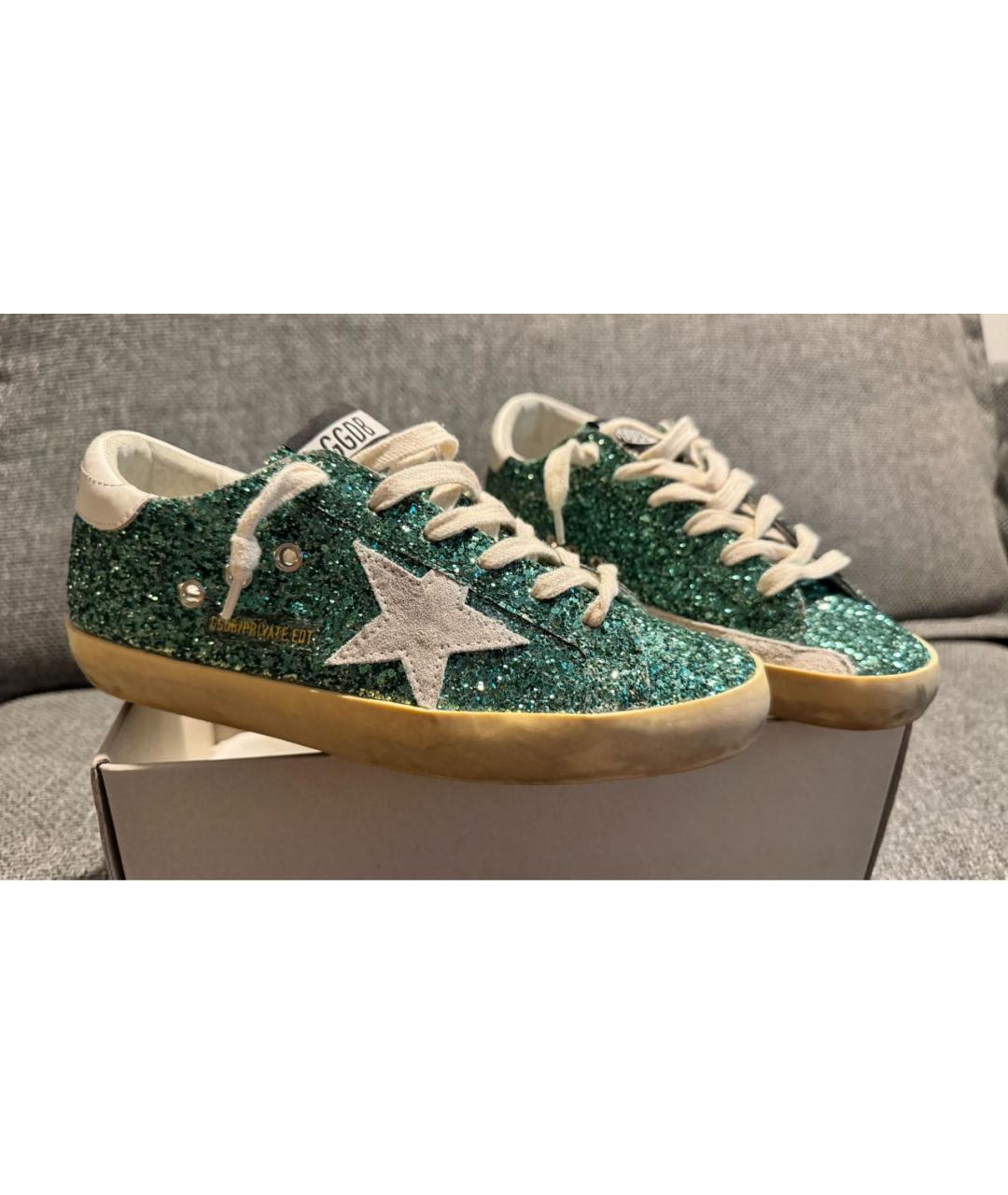 GOLDEN GOOSE DELUXE BRAND Зеленые кеды, фото 7