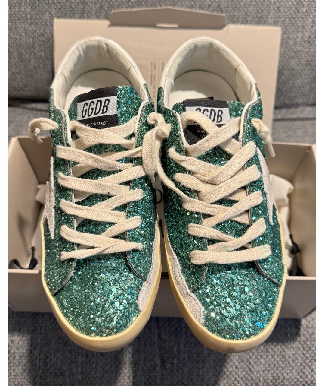GOLDEN GOOSE DELUXE BRAND Зеленые кеды, фото 2