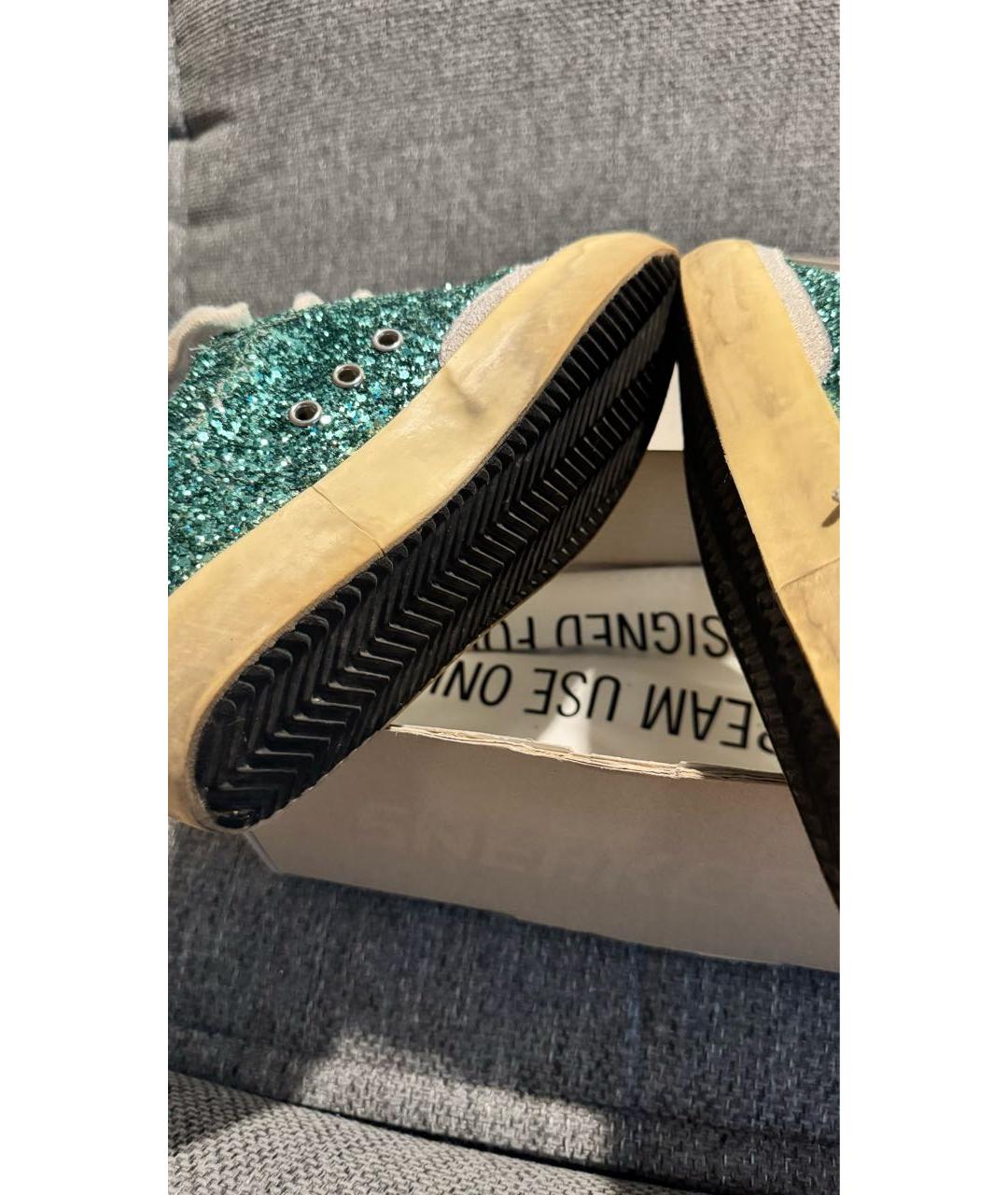 GOLDEN GOOSE DELUXE BRAND Зеленые кеды, фото 5