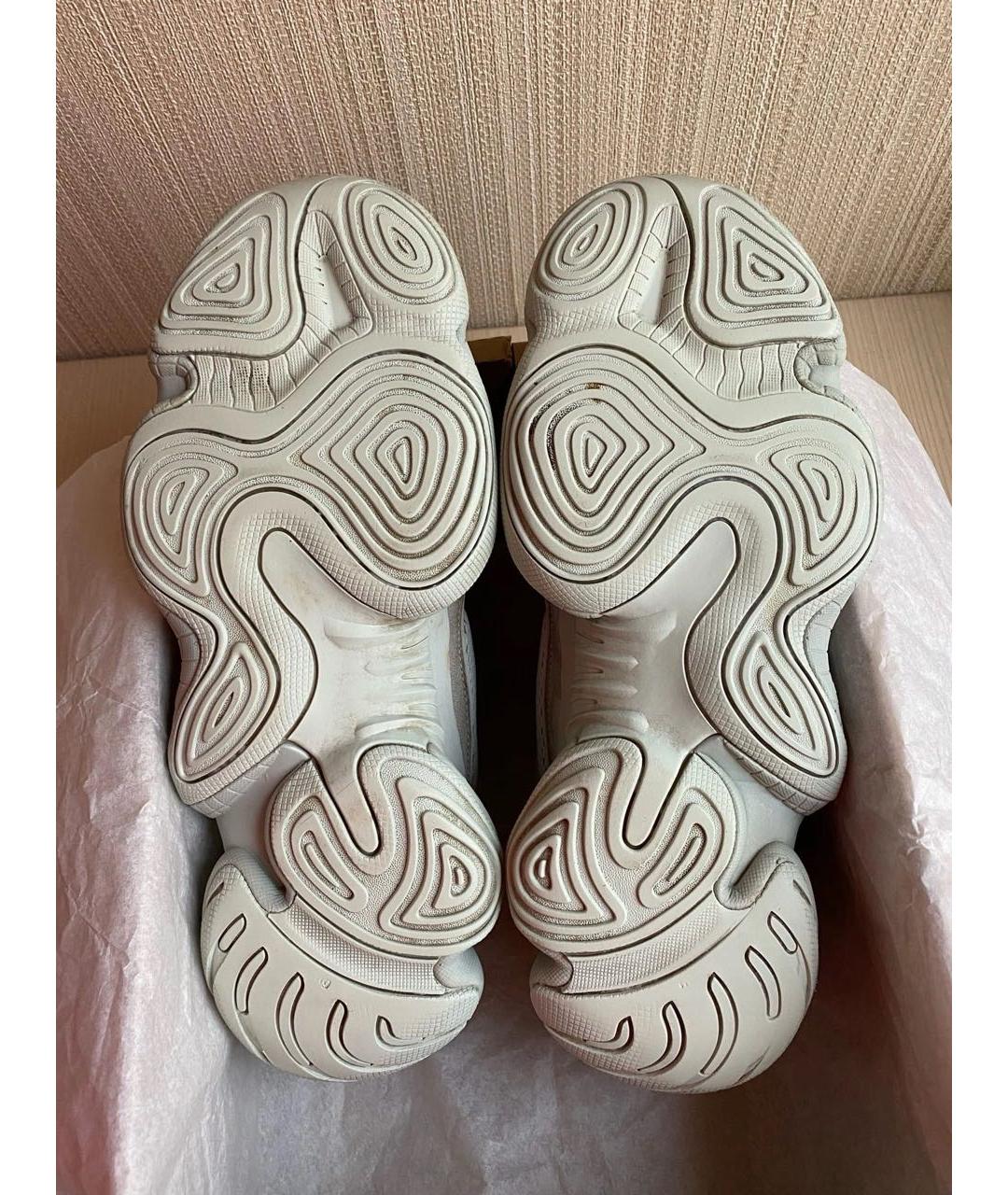 ADIDAS YEEZY Серые замшевые низкие кроссовки / кеды, фото 5
