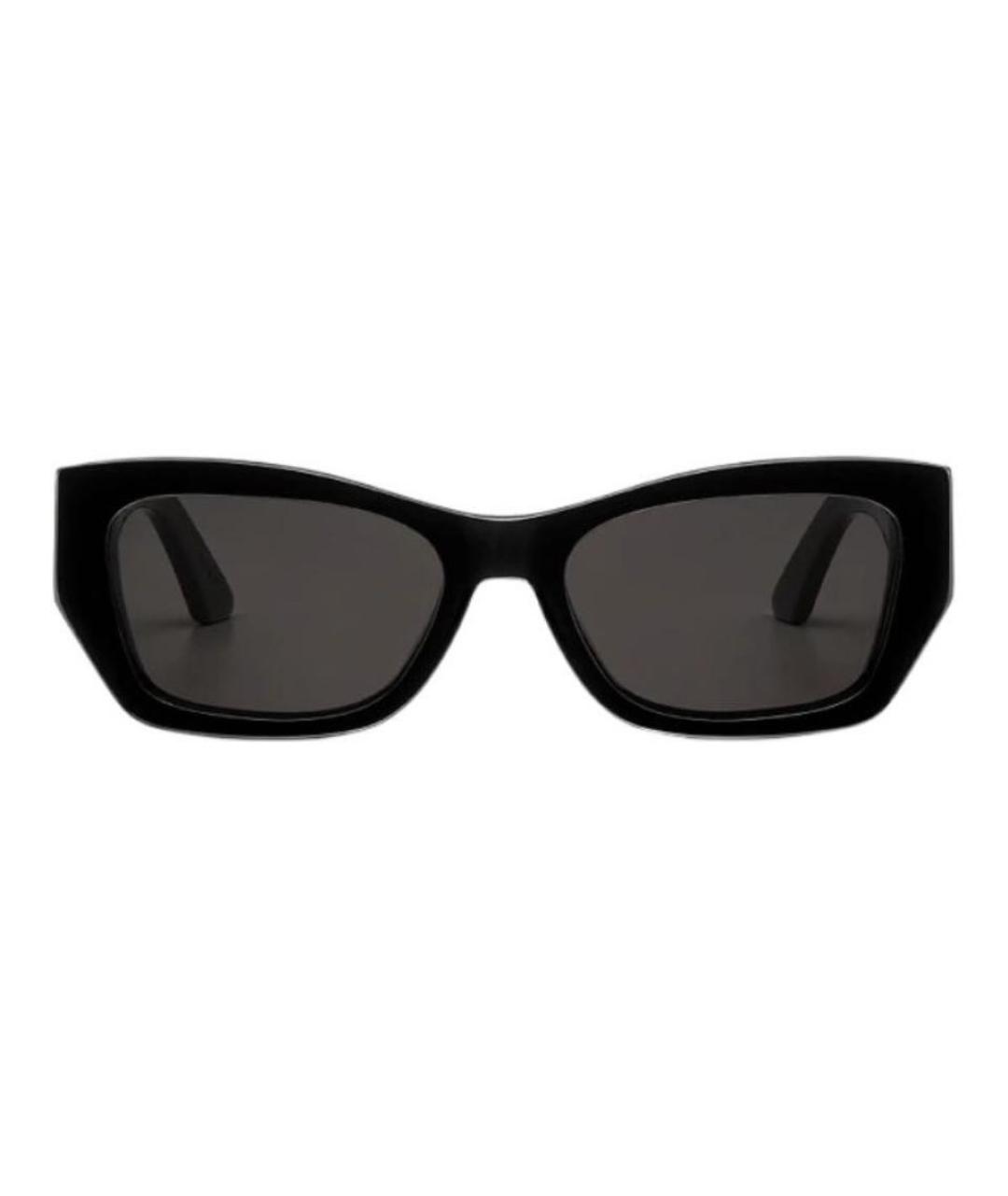CHRISTIAN DIOR Черные пластиковые солнцезащитные очки, фото 1