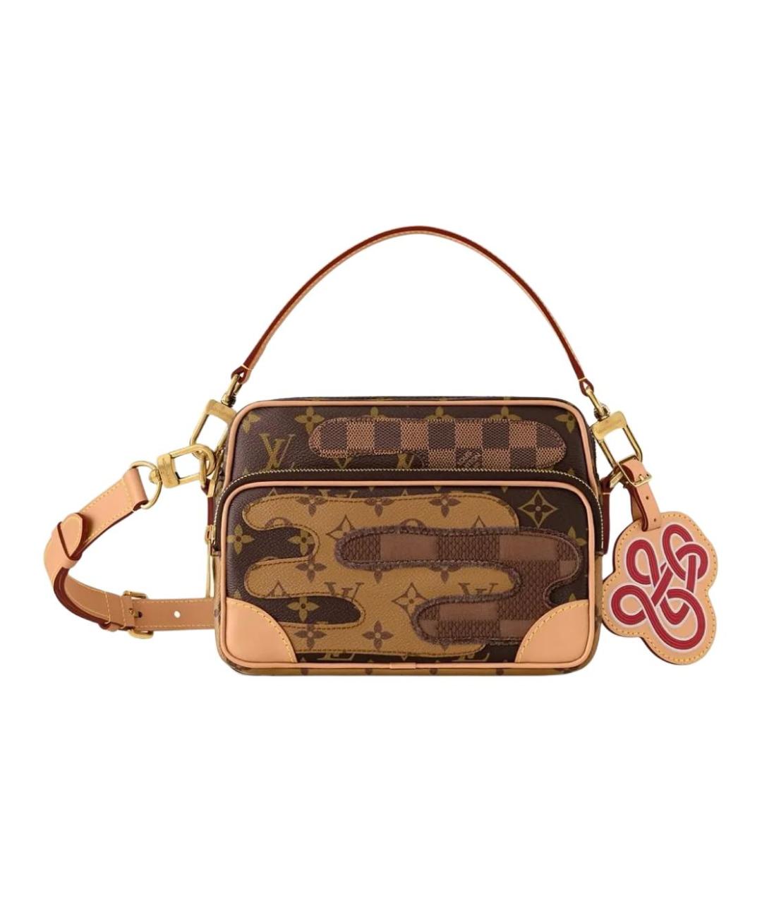 LOUIS VUITTON Коричневая сумка на плечо, фото 1