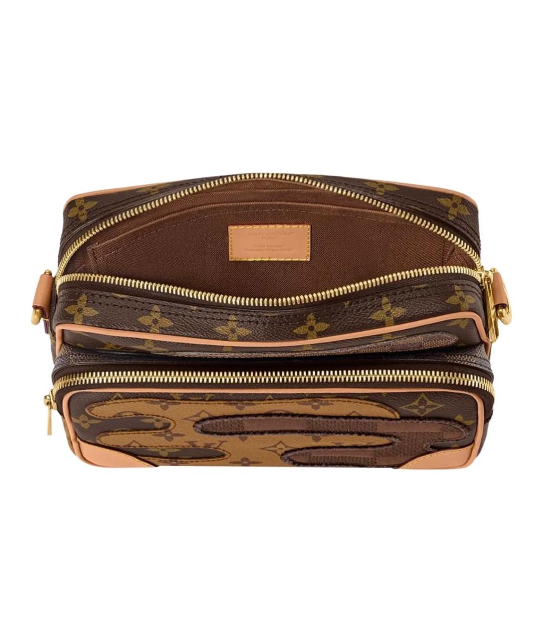 LOUIS VUITTON Коричневая сумка на плечо, фото 4