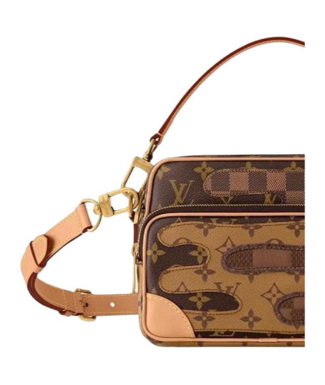 LOUIS VUITTON Коричневая сумка на плечо, фото 5