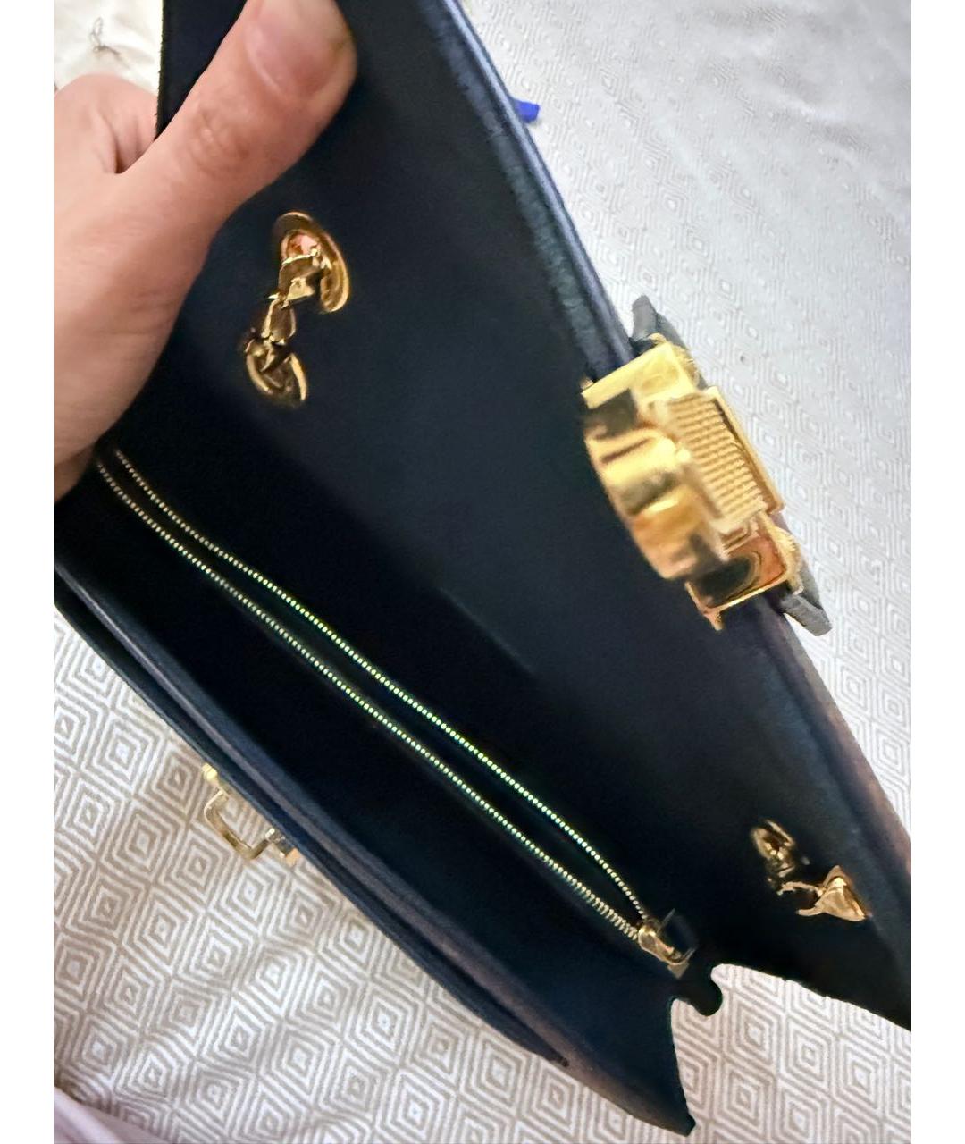 LOUIS VUITTON Коричневая кожаная сумка через плечо, фото 4