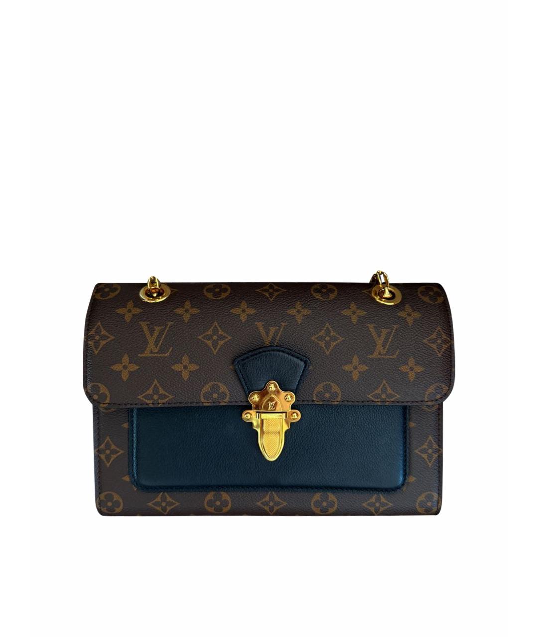 LOUIS VUITTON Коричневая кожаная сумка через плечо, фото 1