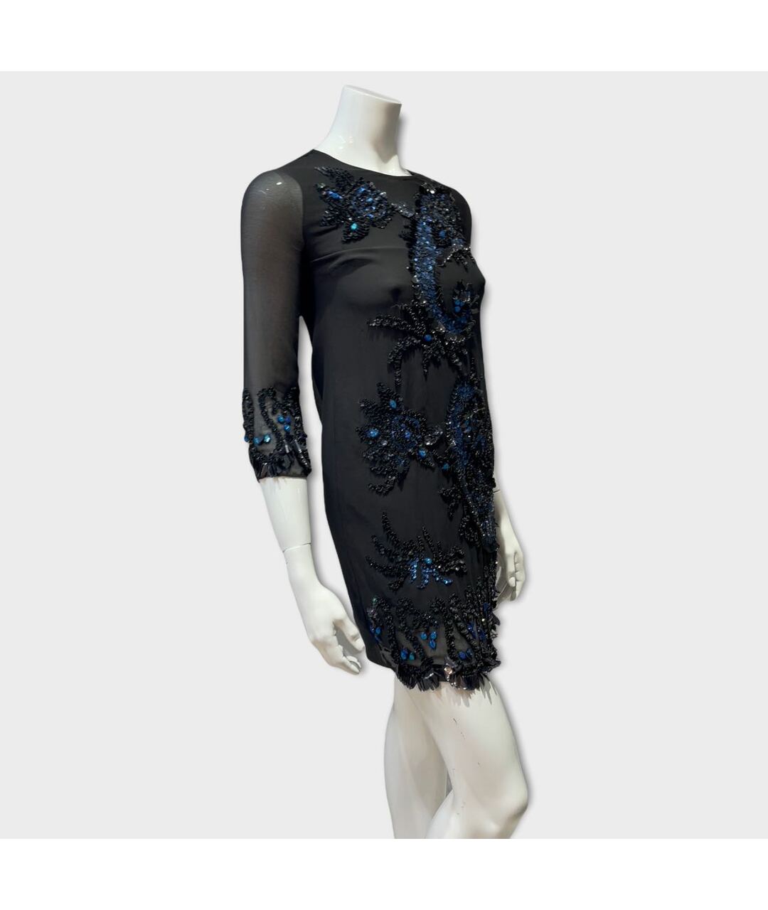 NEEDLE & THREAD Темно-синее коктейльное платье, фото 5