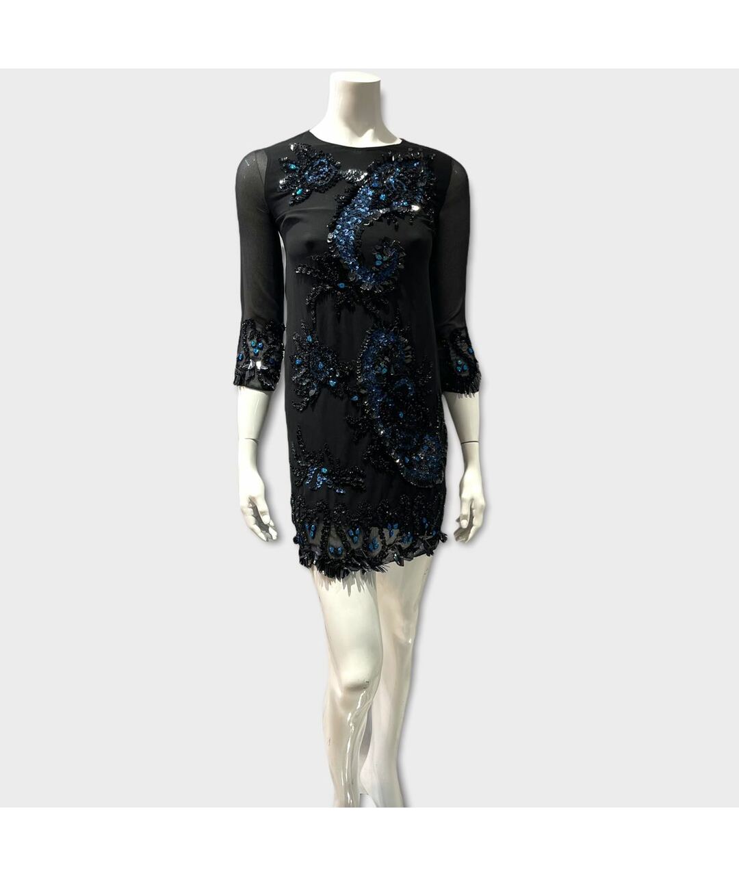 NEEDLE & THREAD Темно-синее коктейльное платье, фото 2