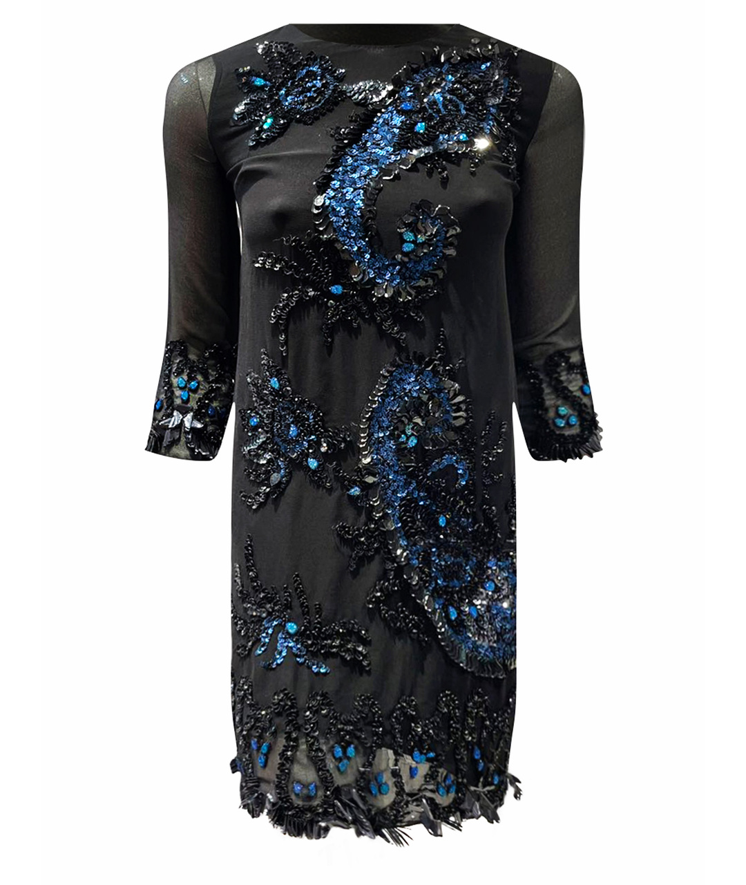 NEEDLE & THREAD Темно-синее коктейльное платье, фото 1