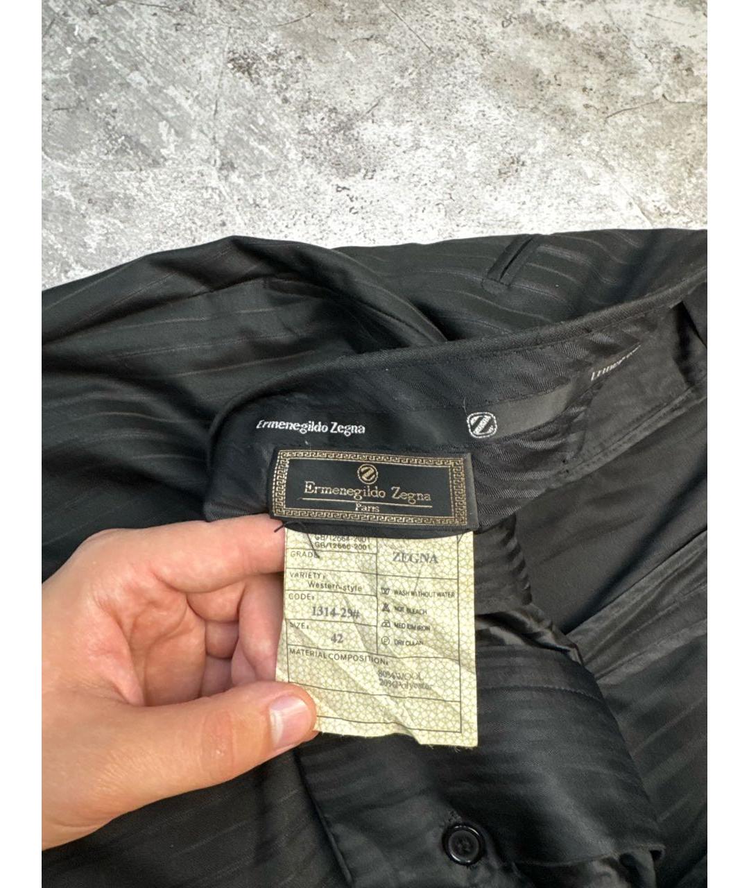 ERMENEGILDO ZEGNA XXX Черный классический костюм, фото 4