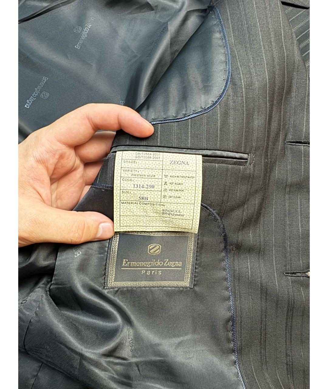 ERMENEGILDO ZEGNA XXX Черный классический костюм, фото 6