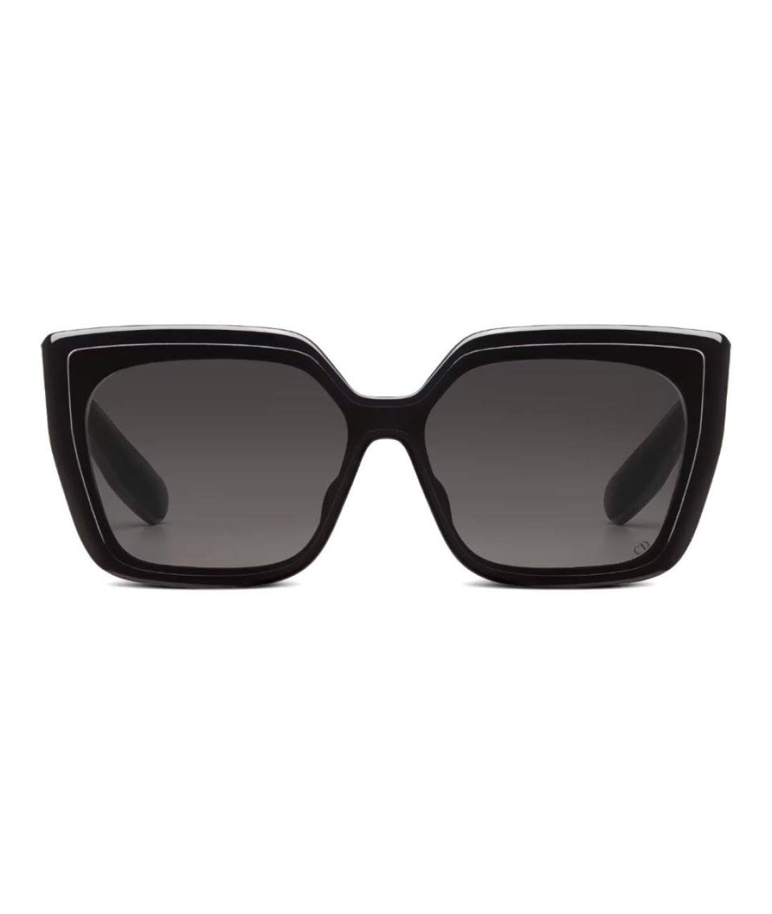 CHRISTIAN DIOR Черные пластиковые солнцезащитные очки, фото 1