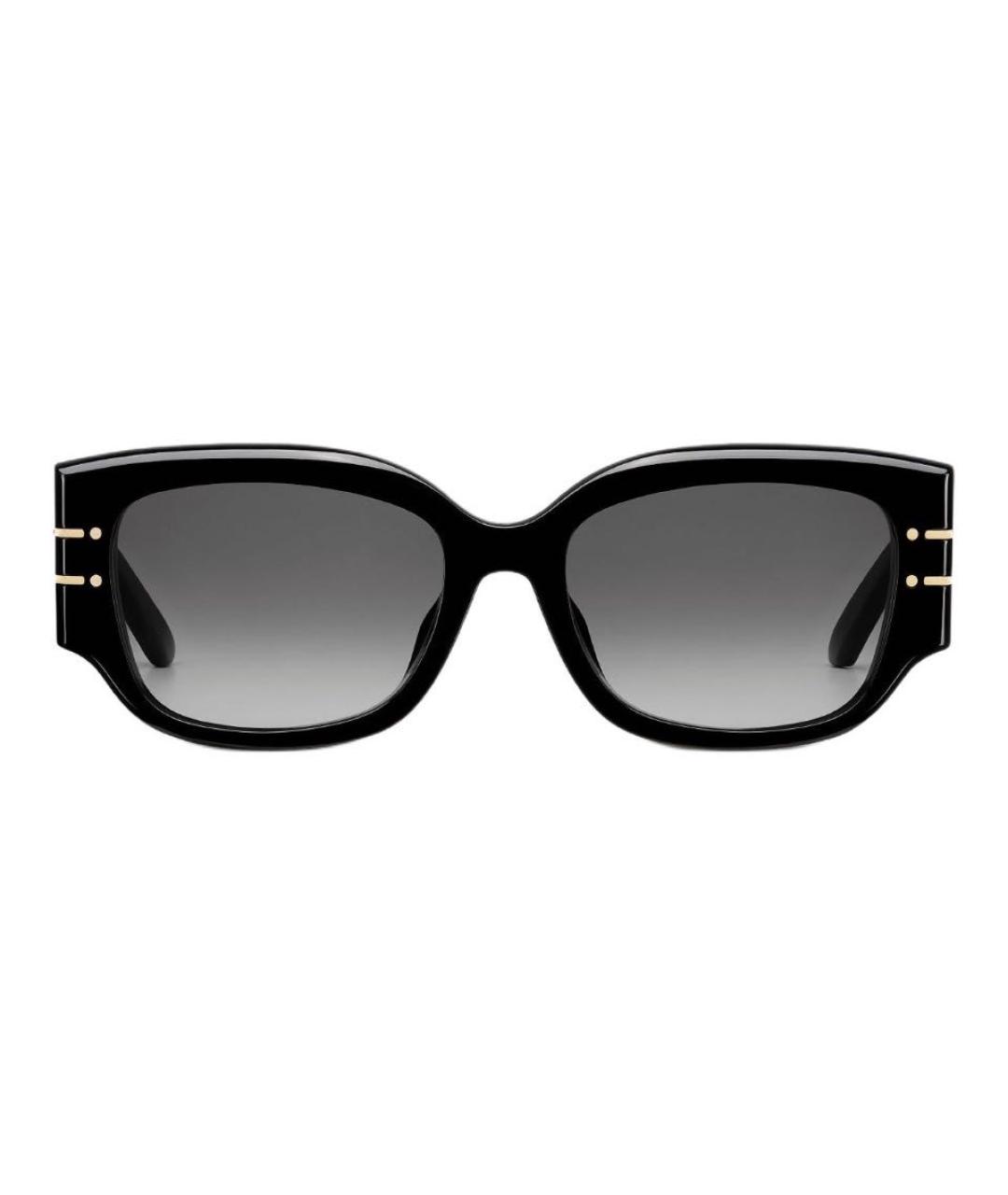 CHRISTIAN DIOR Черные пластиковые солнцезащитные очки, фото 1