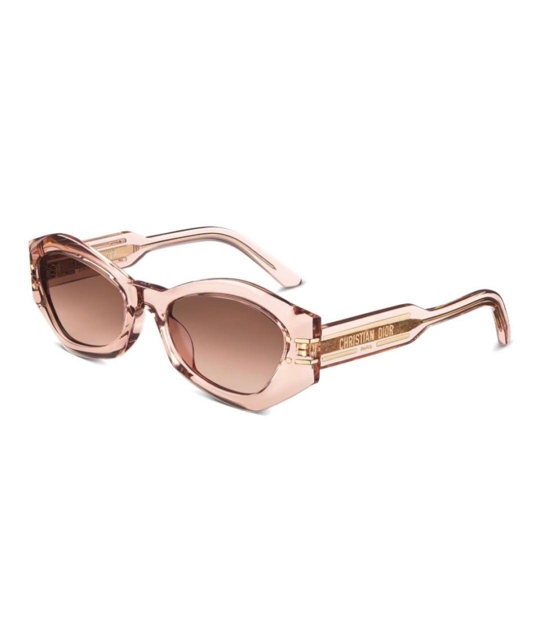 CHRISTIAN DIOR Розовые пластиковые солнцезащитные очки, фото 1