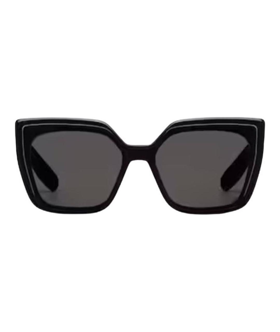 CHRISTIAN DIOR Черные пластиковые солнцезащитные очки, фото 2