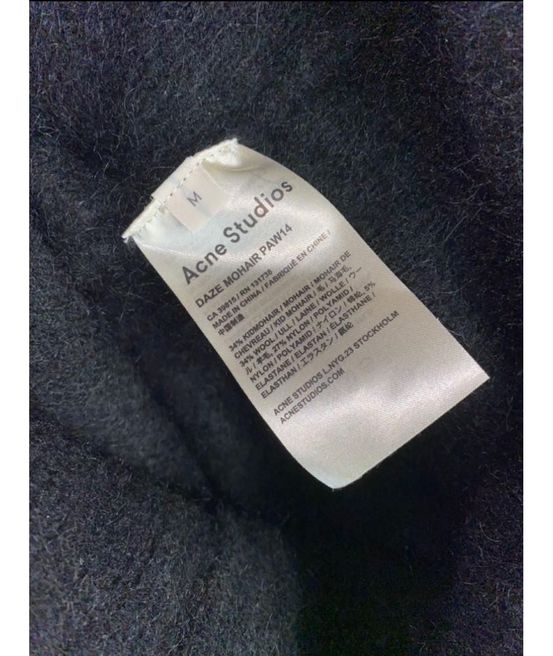 ACNE STUDIOS Черный шерстяной джемпер / свитер, фото 4