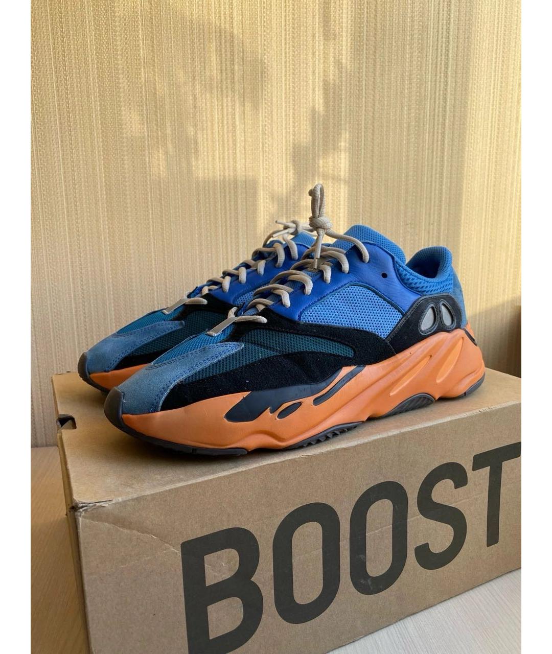 ADIDAS YEEZY Мульти замшевые низкие кроссовки / кеды, фото 3