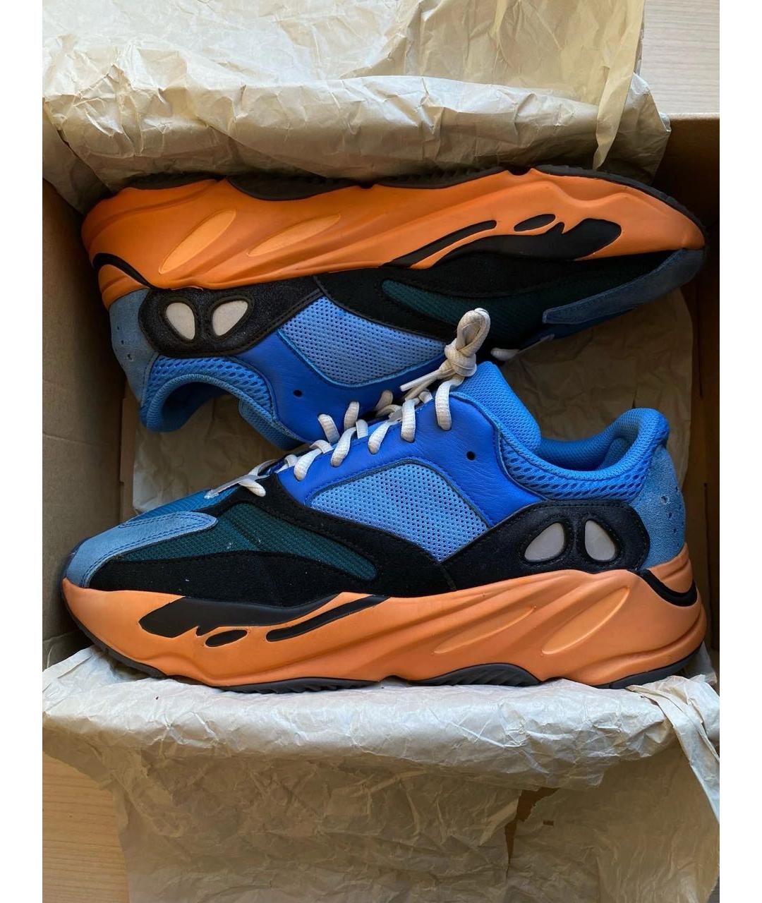 ADIDAS YEEZY Мульти замшевые низкие кроссовки / кеды, фото 2