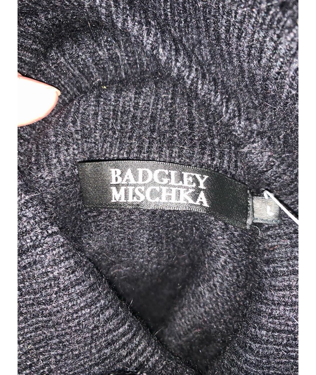 BADGLEY MISCHKA Черный джемпер / свитер, фото 3