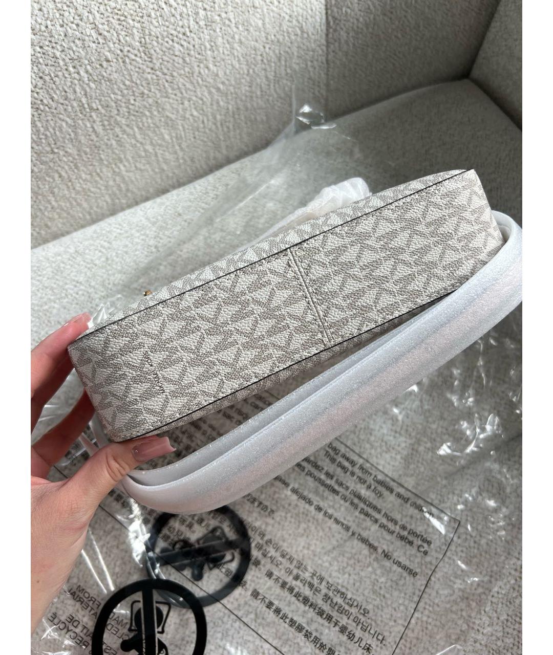 MICHAEL KORS Белая сумка через плечо, фото 5