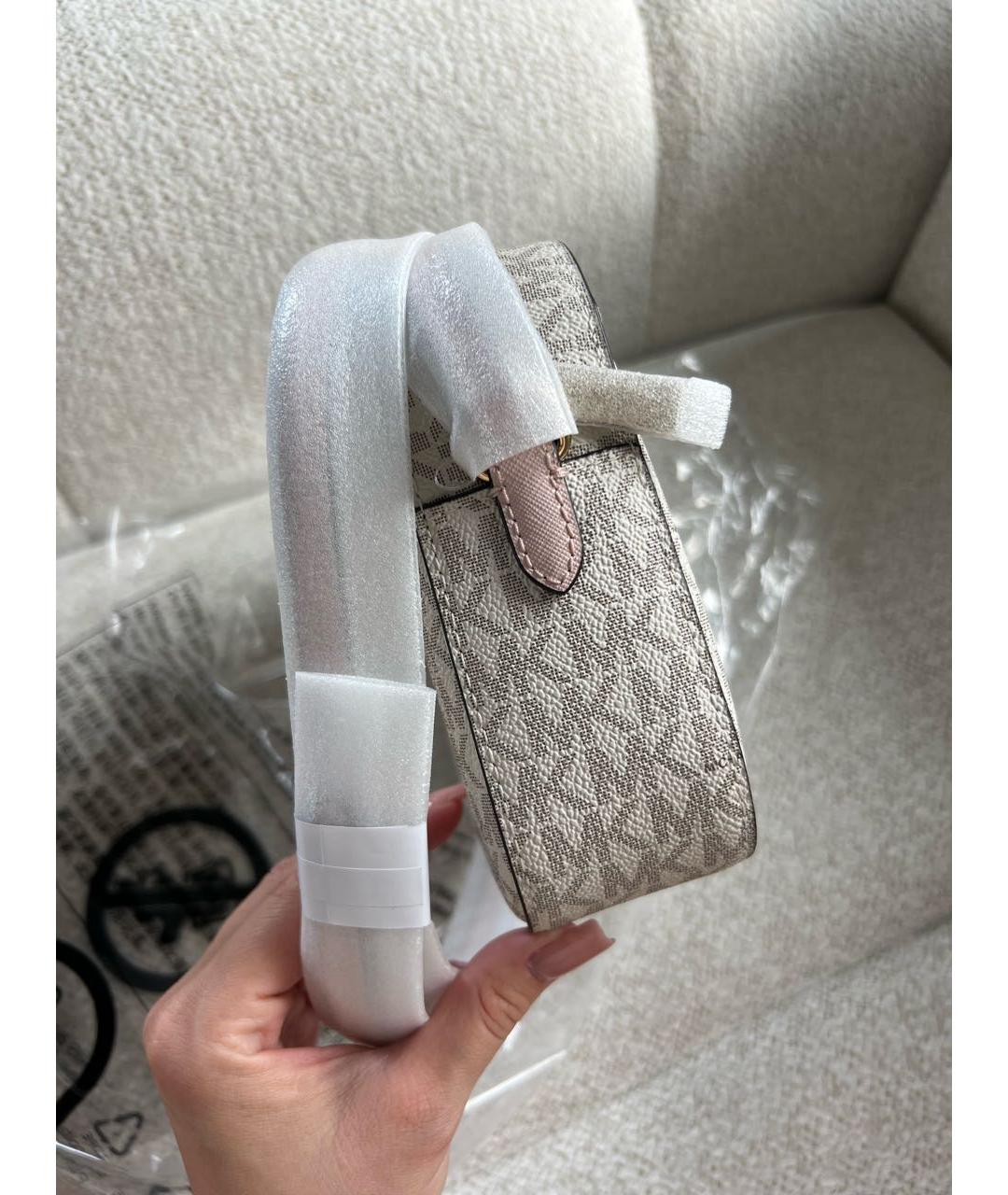 MICHAEL KORS Белая сумка через плечо, фото 7