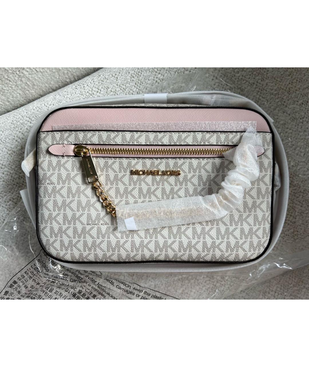 MICHAEL KORS Белая сумка через плечо, фото 2