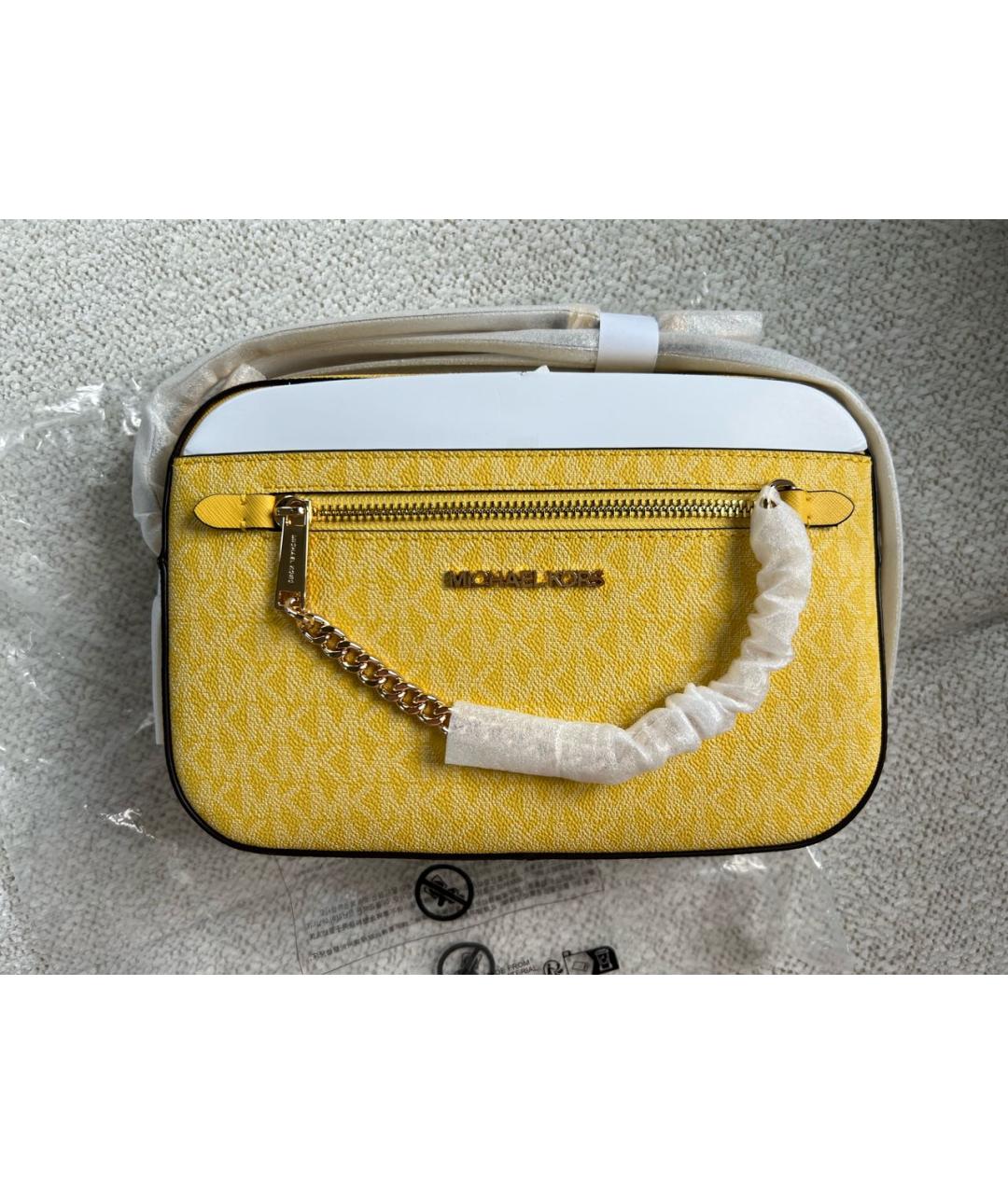 MICHAEL KORS Желтая сумка через плечо, фото 2