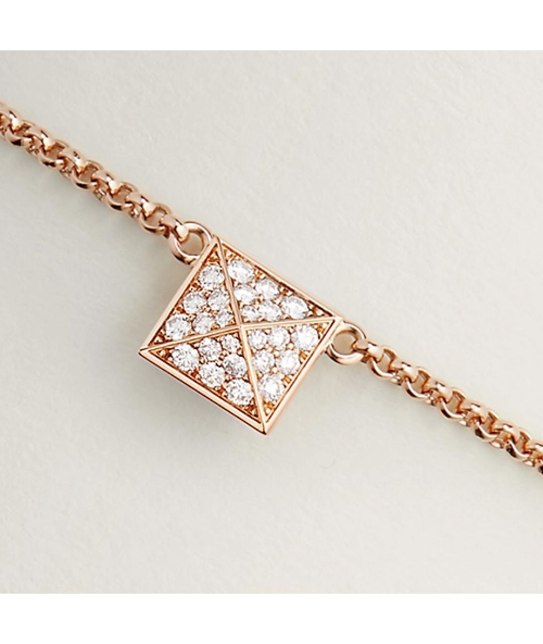 HERMES Золотой браслет из розового золота, фото 3