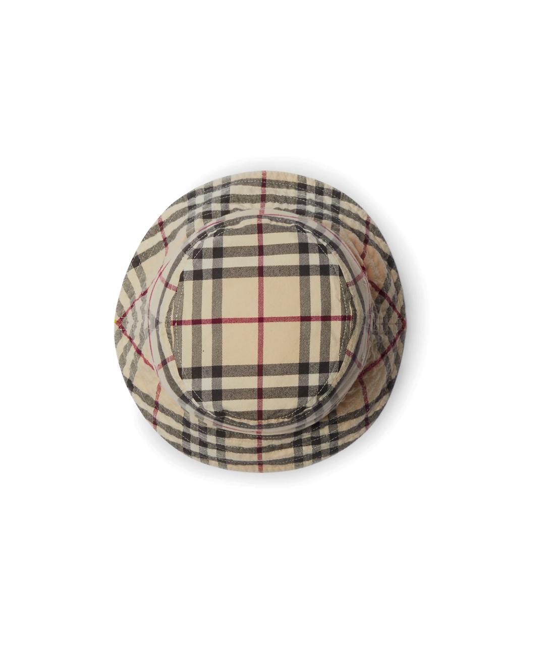 BURBERRY Бежевая хлопковая панама, фото 4