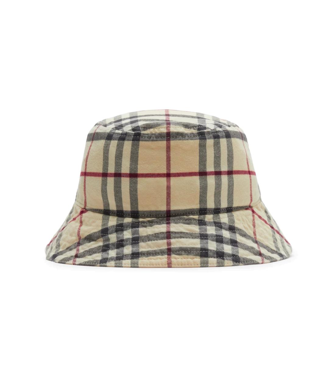 BURBERRY Бежевая хлопковая панама, фото 3