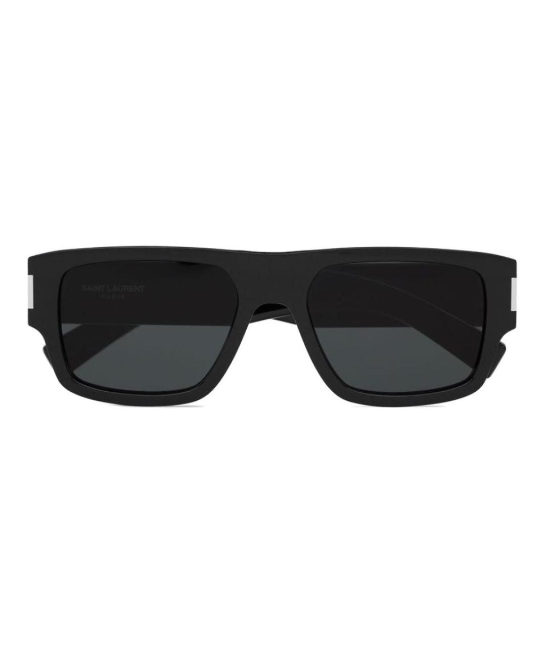 SAINT LAURENT Черные пластиковые солнцезащитные очки, фото 2