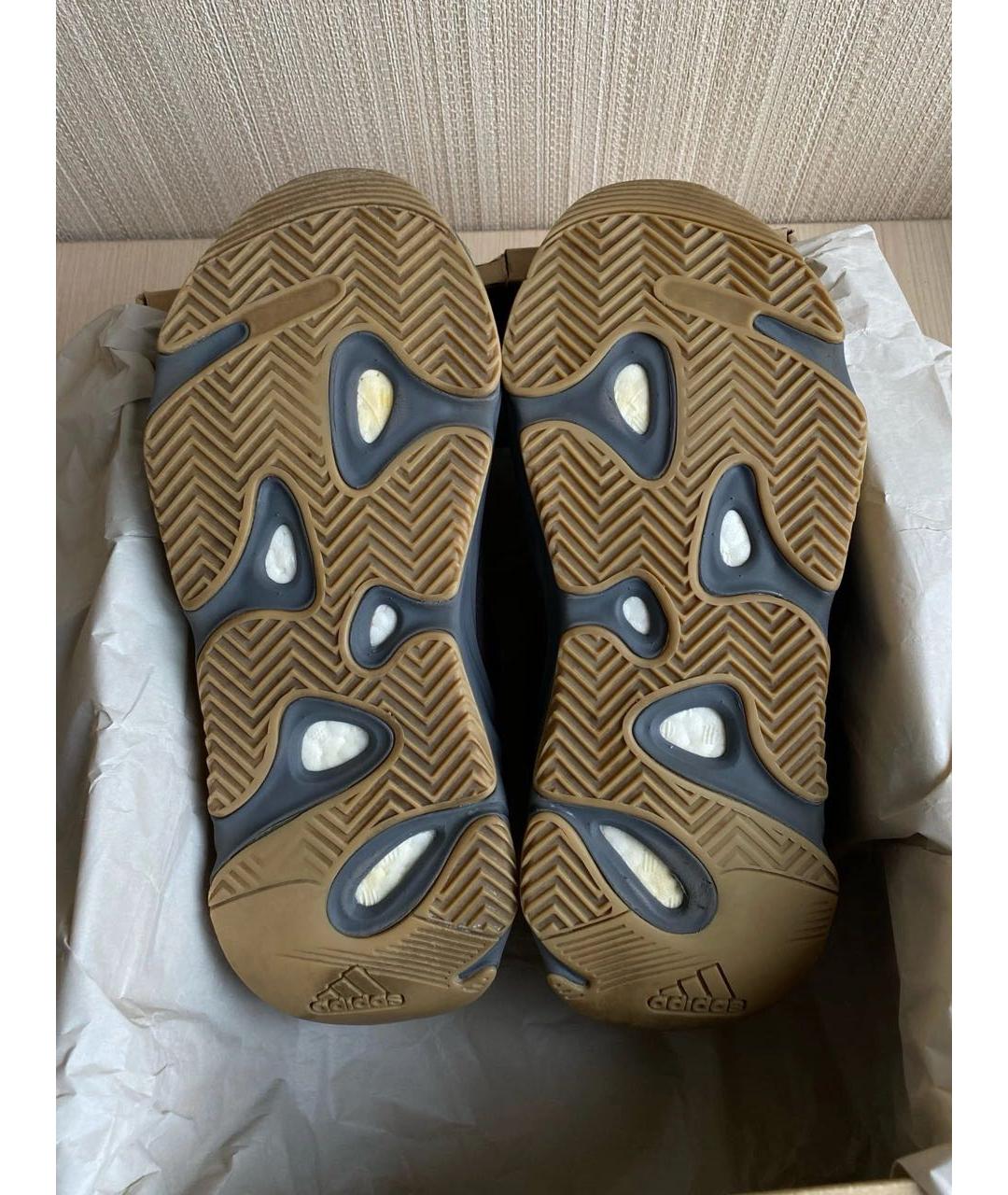 ADIDAS YEEZY Серые замшевые низкие кроссовки / кеды, фото 6