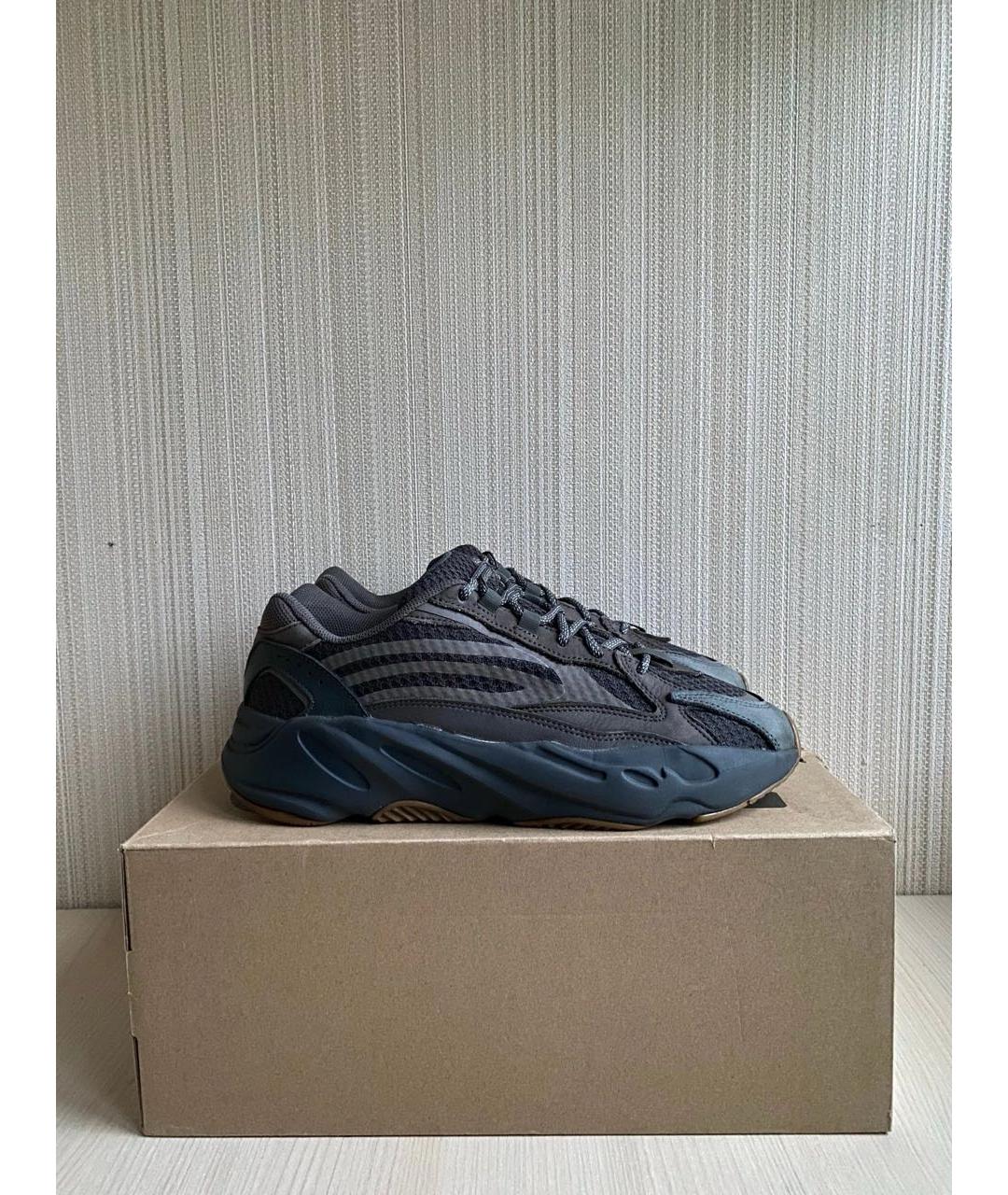 ADIDAS YEEZY Коричневые замшевые низкие кроссовки / кеды, фото 5