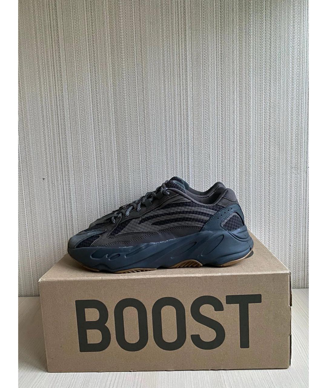 ADIDAS YEEZY Коричневые замшевые низкие кроссовки / кеды, фото 4