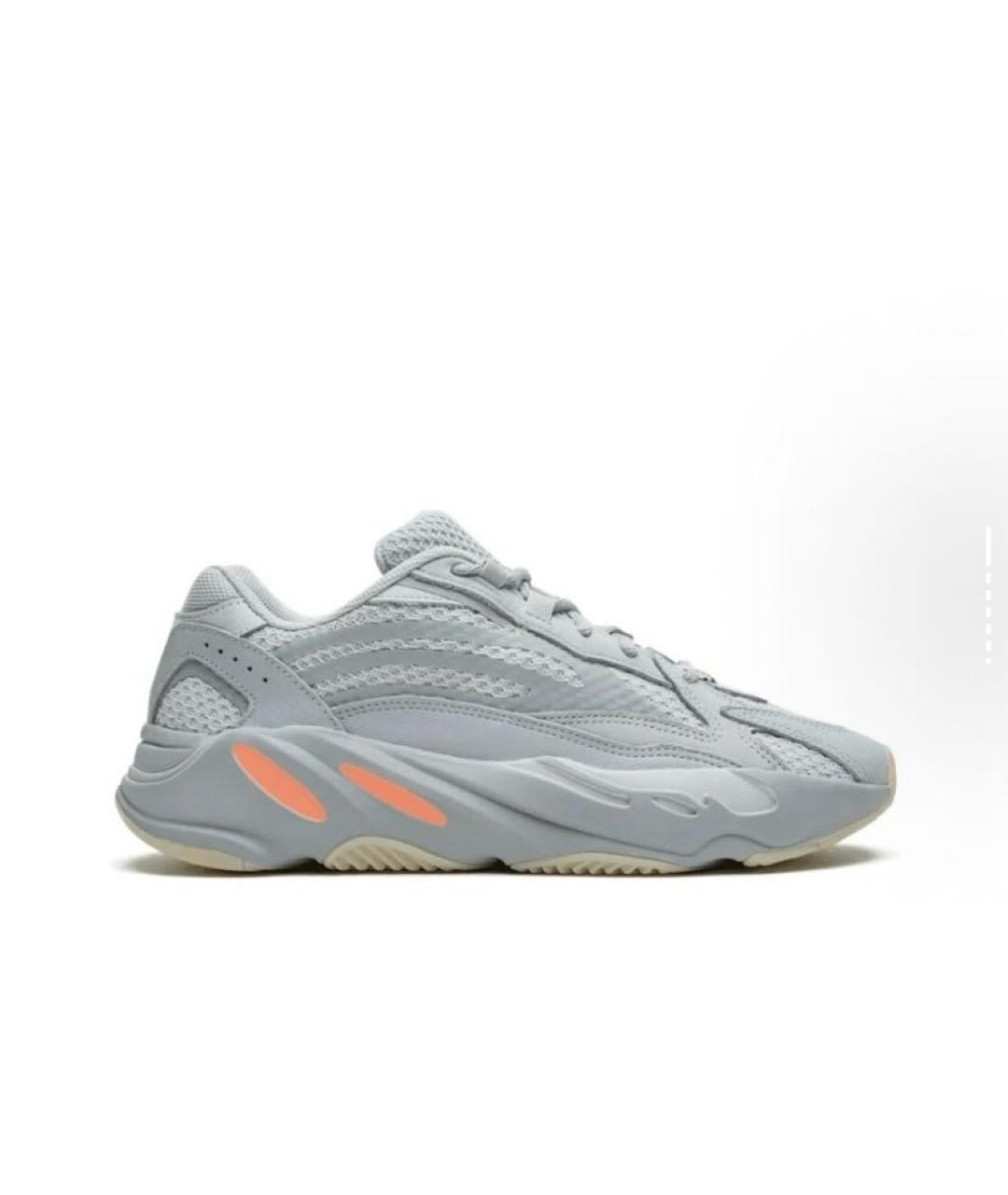 ADIDAS YEEZY Голубые замшевые низкие кроссовки / кеды, фото 6