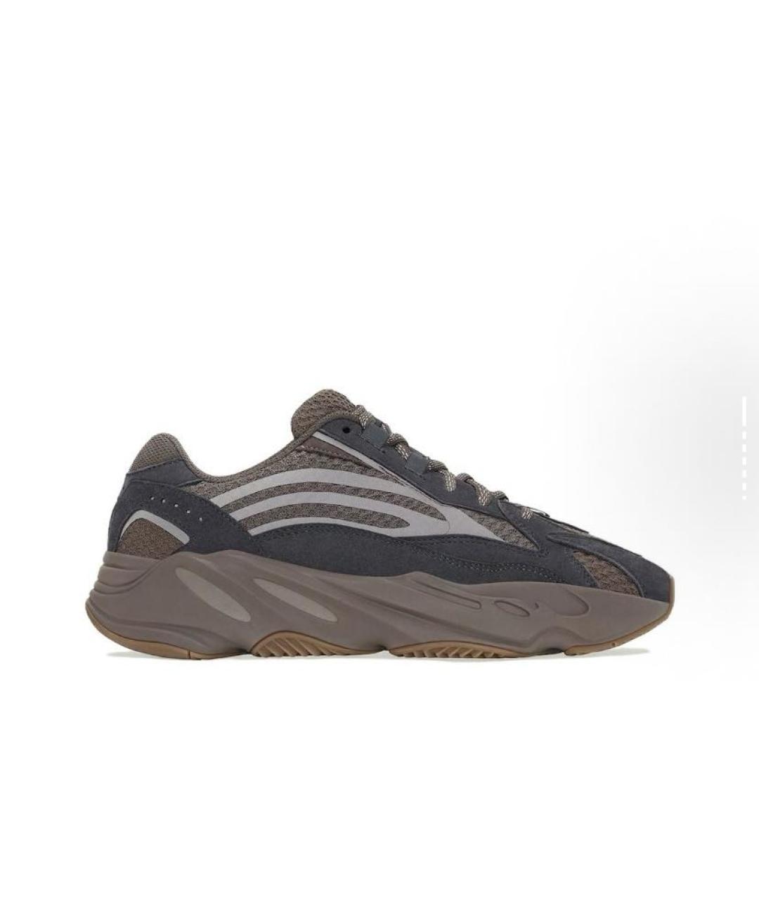 ADIDAS YEEZY Коричневые замшевые низкие кроссовки / кеды, фото 5