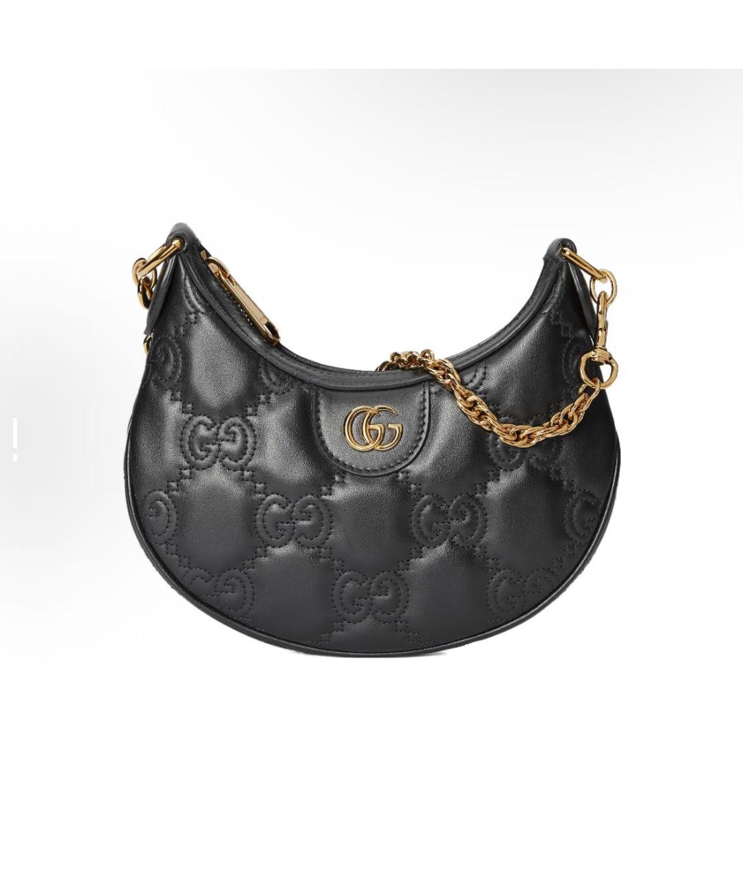 GUCCI Черная кожаная сумка с короткими ручками, фото 8