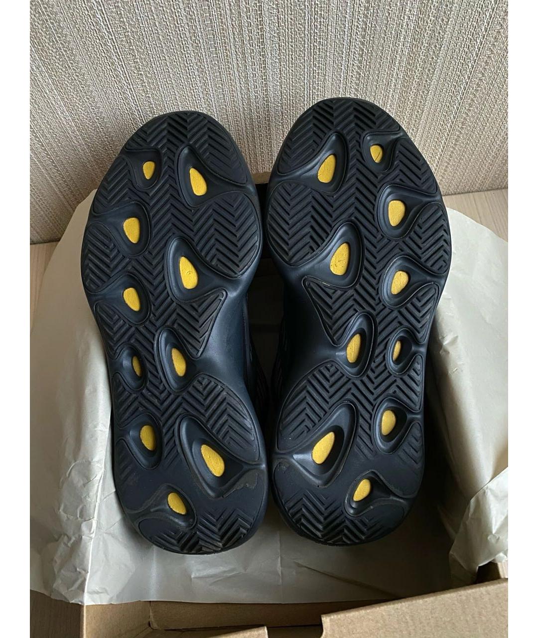 ADIDAS YEEZY Черные текстильные низкие кроссовки / кеды, фото 6