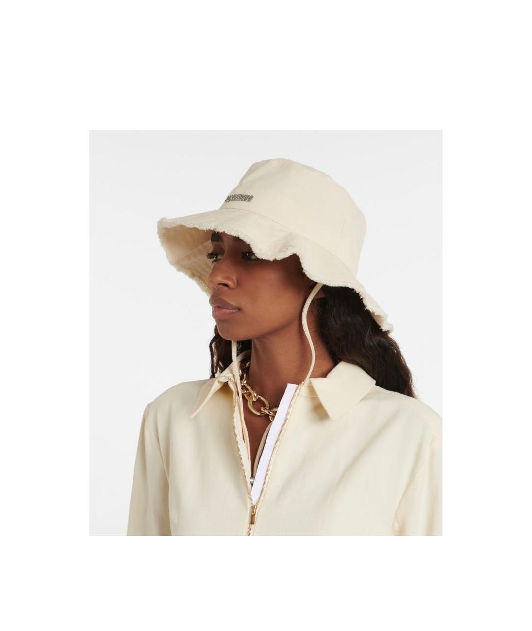 JACQUEMUS Бежевая хлопковая панама, фото 2