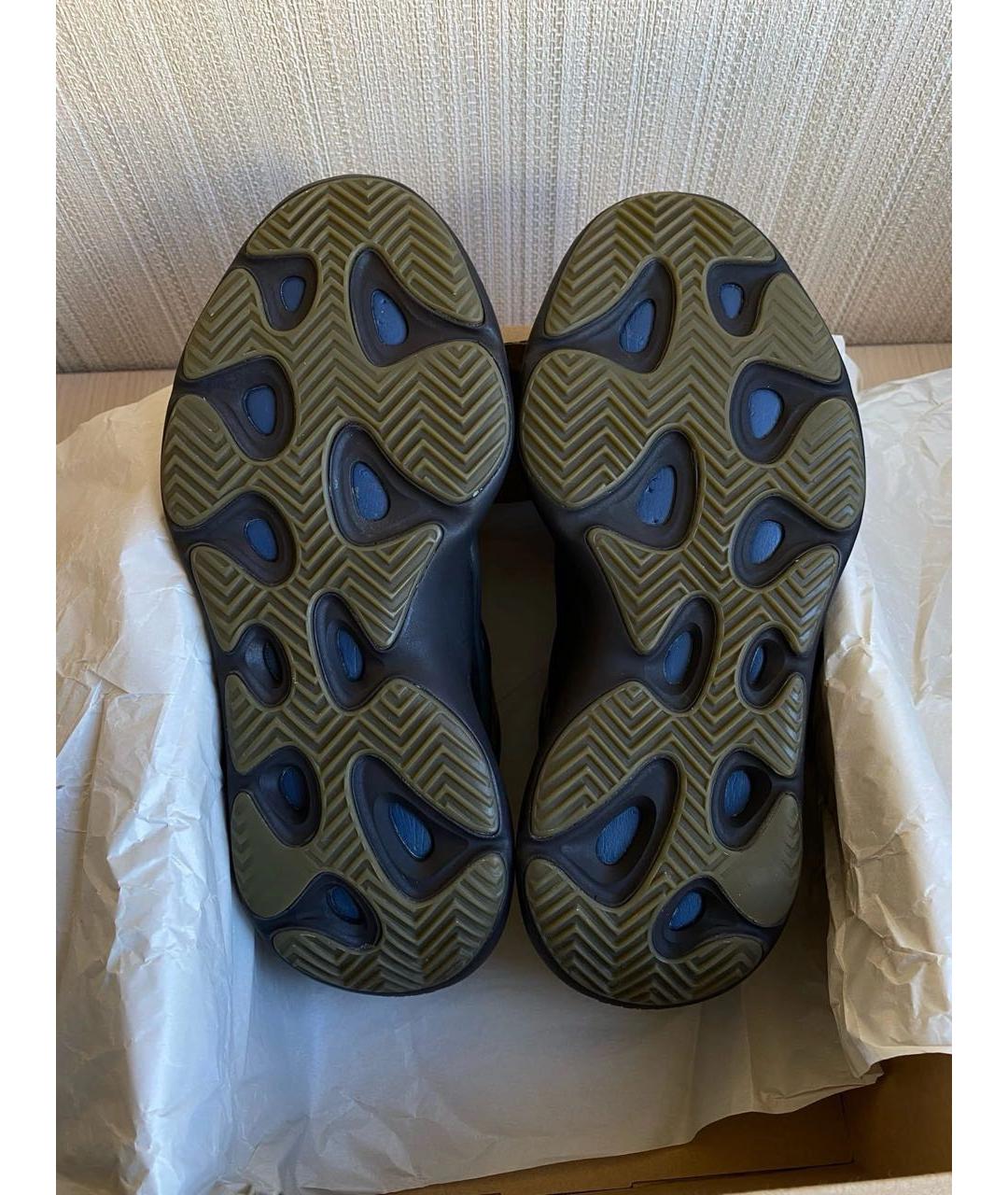 ADIDAS YEEZY Черные текстильные низкие кроссовки / кеды, фото 6