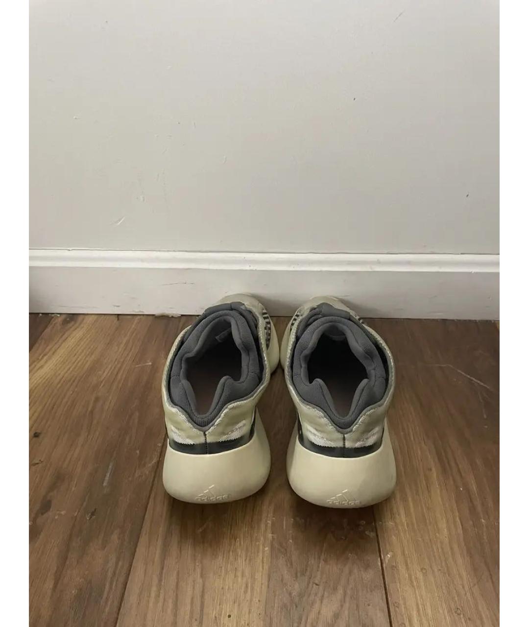 ADIDAS YEEZY Бежевые текстильные низкие кроссовки / кеды, фото 5