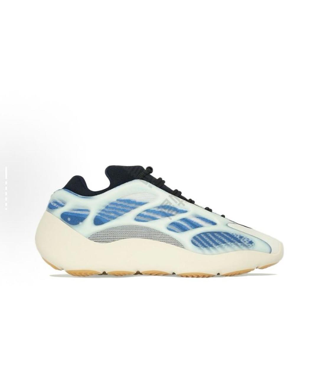 ADIDAS YEEZY Бежевые текстильные низкие кроссовки / кеды, фото 6