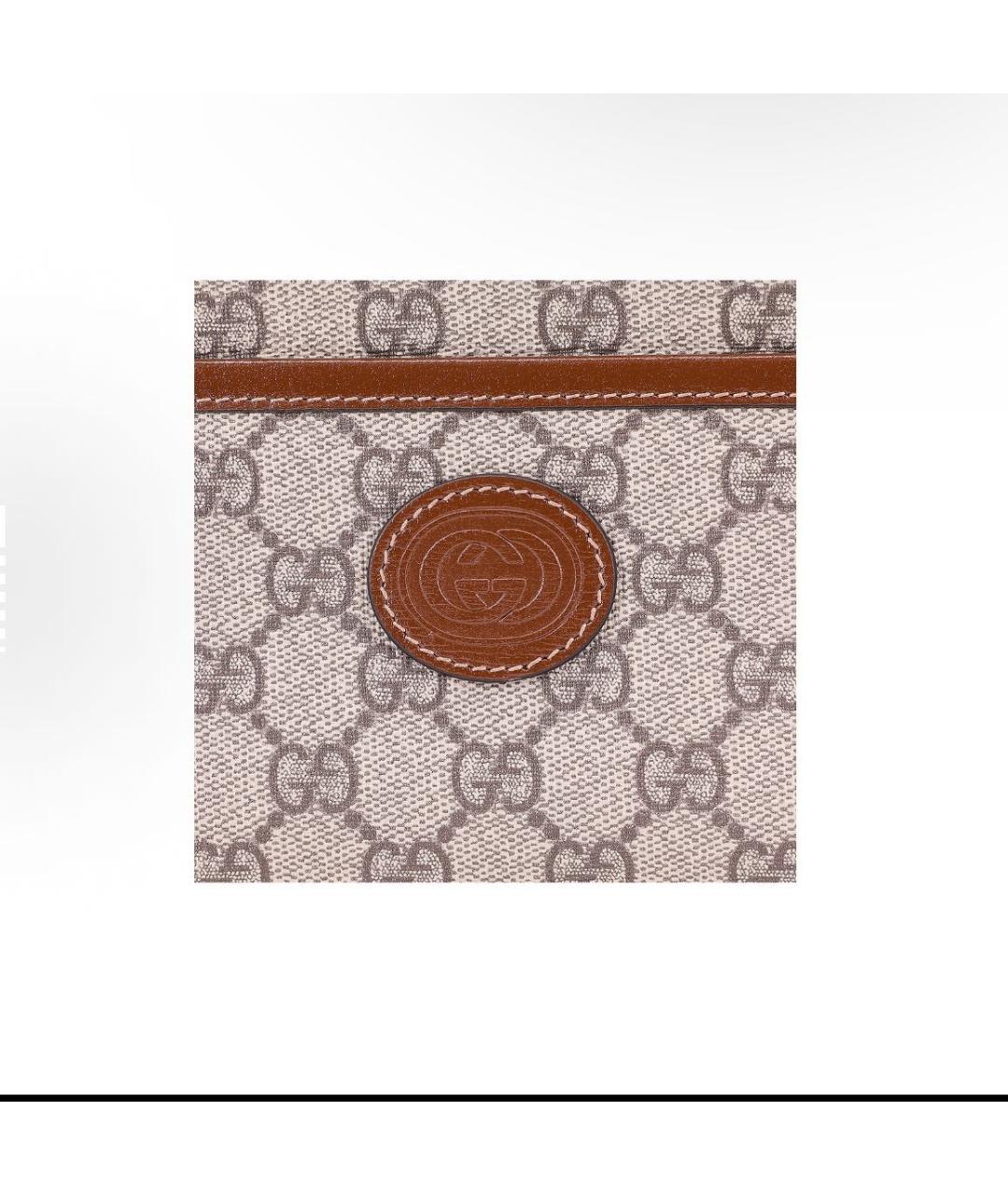 GUCCI Коричневая кожаная сумка на плечо, фото 5