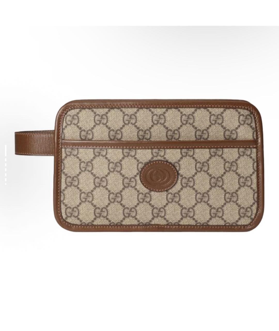 GUCCI Коричневая деним сумка на плечо, фото 7