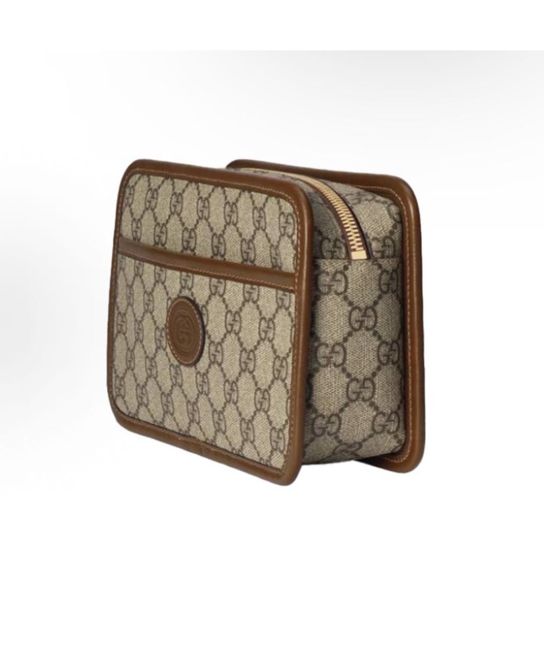 GUCCI Коричневая деним сумка на плечо, фото 3