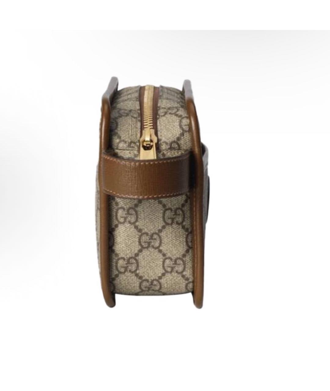 GUCCI Коричневая деним сумка на плечо, фото 4